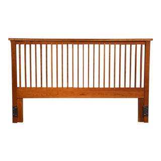 Pompanoosuc Mills Solid Cherry King Modern Headboard Mid Century Modern For Sale