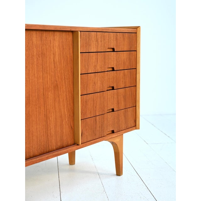 Scandinavian Teak and Pine Sideboard, 1960s For Sale - Image 10 of 13