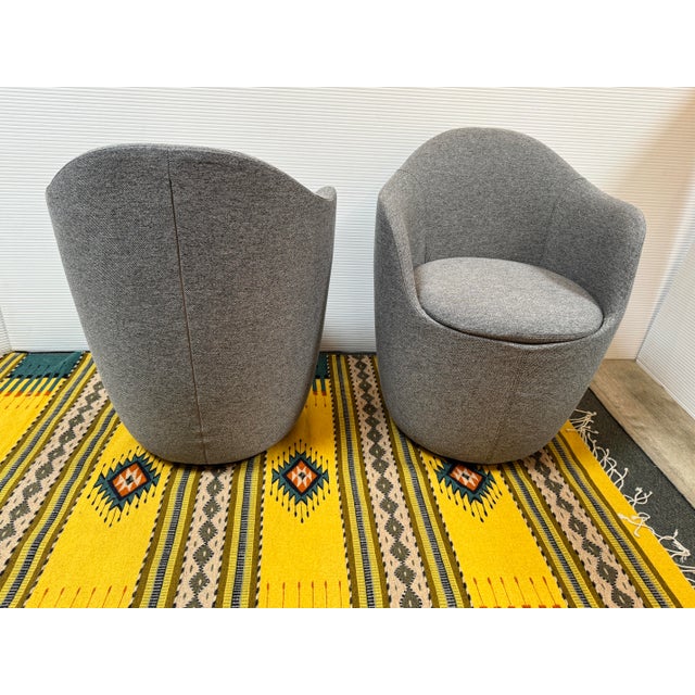 Hlynur Atlason for Design Within Reach Lína Swivel Dining Chairs, Pair For Sale - Image 9 of 14