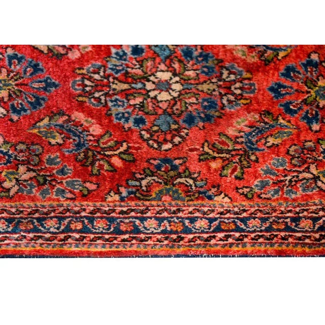 Textile 1930s Early 20th Century Persian Sarouk Rug For Sale - Image 7 of 11