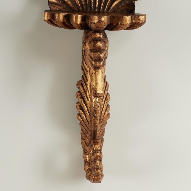 Group of Four Antique Italian Seashell and Seahorse Wall Brackets For Sale - Image 9 of 18