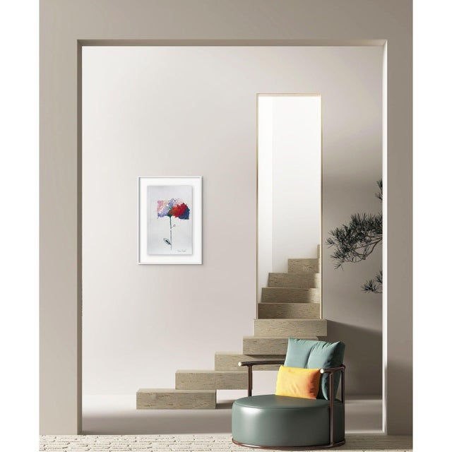 Cy Twombly Inspired High-End Framed Organic Modern Original Floral Painting by Diane Grant / Contemporary Herbarium For Sale - Image 4 of 7