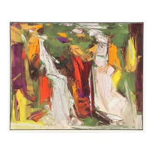 Jack Meanwell Oil Painting on Canvas, 1993