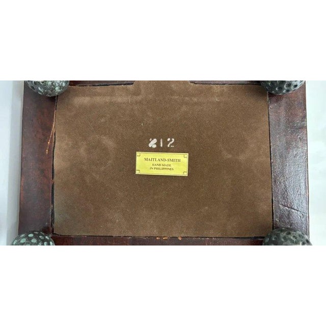 Maitland Smith Bronze Golfer Table Lamp For Sale - Image 9 of 9