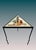 Memphis Movement Staropoli Triangular End or Side Table With Abstract Colourful Ceramic Tile Top For Sale - Image 13 of 13