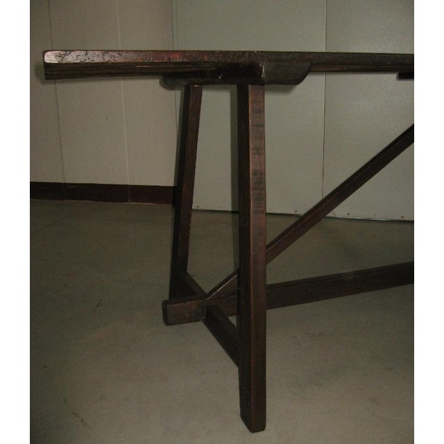 Wood Vintage Fir Capretta Table, 1920s For Sale - Image 7 of 14