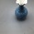 Vintage Ottoman Style Persian Enamel Floral Mouth Vase Blue Gold and White Enamel Over Metal Body With Artist Mark For Sale - Image 11 of 13
