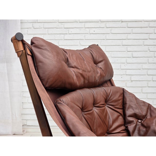 Mid-Century Modern Norwegian Trega Lounge Chair by Tormod Alnaes, 1970s For Sale - Image 3 of 18