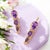 Nina Zhou Jewelry Nina Zhou Lily of the Valley Purple Amethyst, Pink Sapphire & Diamond Drop Earrings in 14k Gold- Set of 2 For Sale - Image 4 of 4