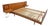 Vintage Scandinavian Style Double Bed in Teak with Integrated Illuminated Bedside Tables and Slatted Base, 1960s For Sale