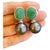 Bochic "Capri" Vintage Tahiti South Sea Pearl & Emerald Earrings 18K Gold & Silver For Sale - Image 15 of 18