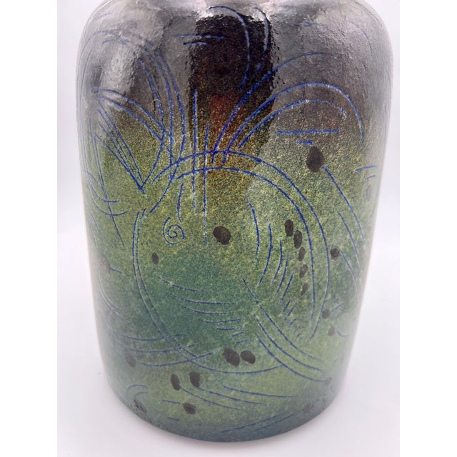 Mid-Century Ceramic Vase, Italy, 1970s For Sale - Image 4 of 7