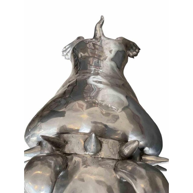 White Unknown, Bulldog Sculpture, 2007, Aluminium For Sale - Image 8 of 9