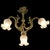 Antique French Art Nouveau Bronze 4-Light Chandelier with Frosted Glass Tulip Flower Shades and Acanthus Leaves, 1890s For Sale - Image 13 of 18