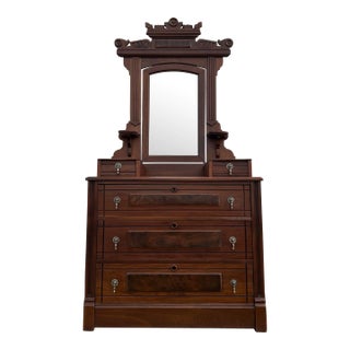 Vintage East Lake Style Vanity Table / Dresser For Sale
