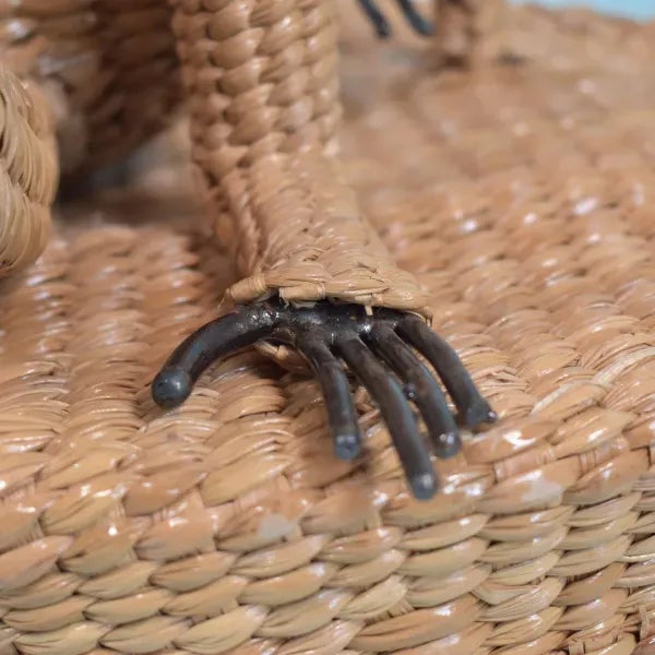 Wood Long Tail Monkey Table Lamp by Mario Lopez Torres For Sale - Image 7 of 10