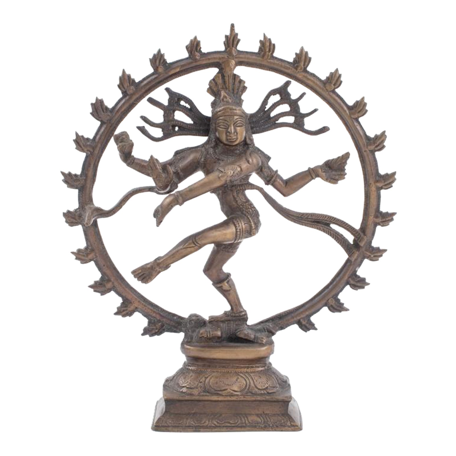 Indian Gilt Bronze Statue of Shiva Nataraja Chairish