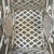 Vintage Victorian French Style White Iron / Lattice Rectangle Basket W/ Leaves/Tiles & Fixed Handle For Sale - Image 18 of 18