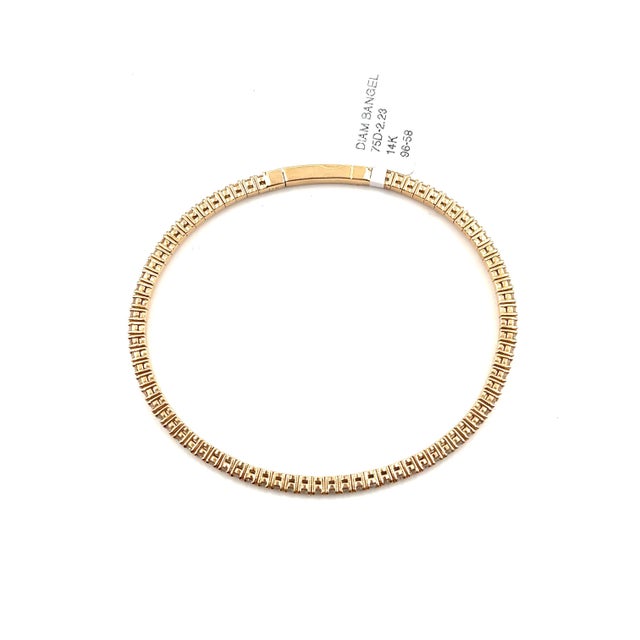 2.23 Ct Flexible Diamond Bangle For Sale - Image 4 of 4