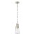 Thomas O'Brien for Visual Comfort Signature Robinson Small Pendant in Polished Nickel with Clear Glass For Sale