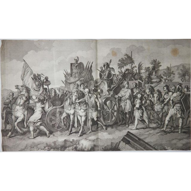 Black Military Procession with Spoils of War After Gerard De Lairesse Rossetti, 1700, Paper For Sale - Image 8 of 9