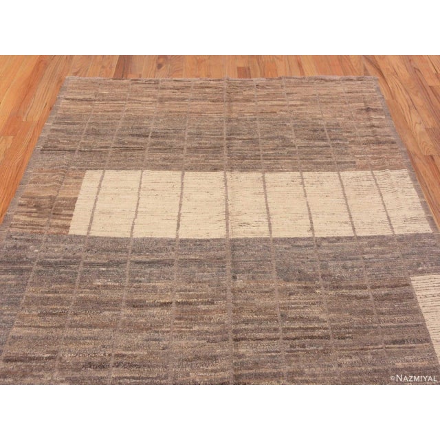 2020s Neutral Earthy Color Modern Contemporary Area Rug For Sale - Image 5 of 6
