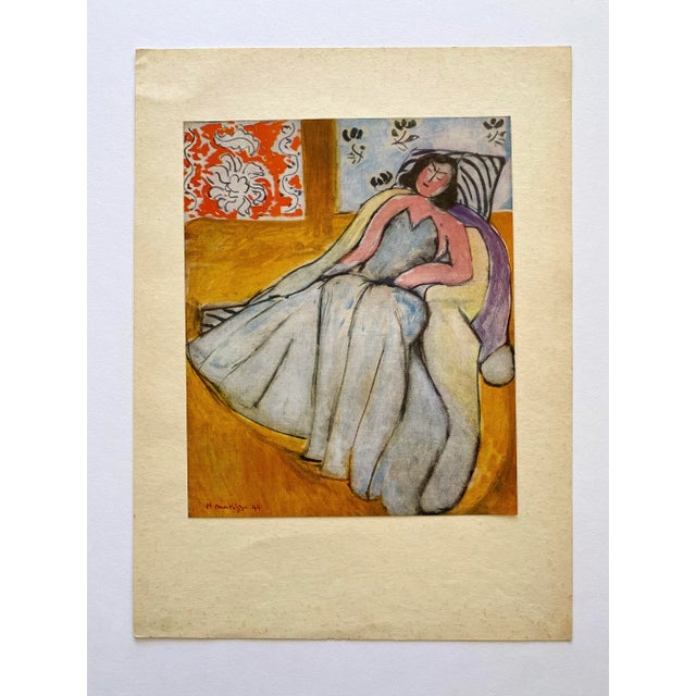 Henri Matisse Vintage 1946 First Edition Fine Art Lithograph Print