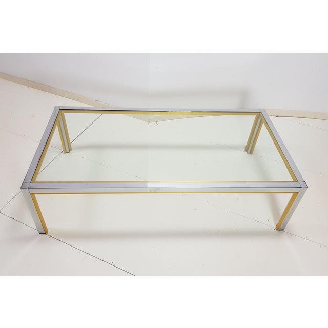 Coffee Table in Brass by Renato Zevi, Italy For Sale - Image 6 of 11