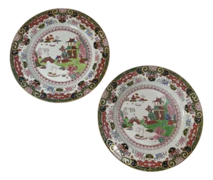 Late 19th Century Mason’s Ashworth’s Ironstone Plates - A Pair