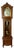 Vintage French Louis Style Oak Grandfather Clock For Sale