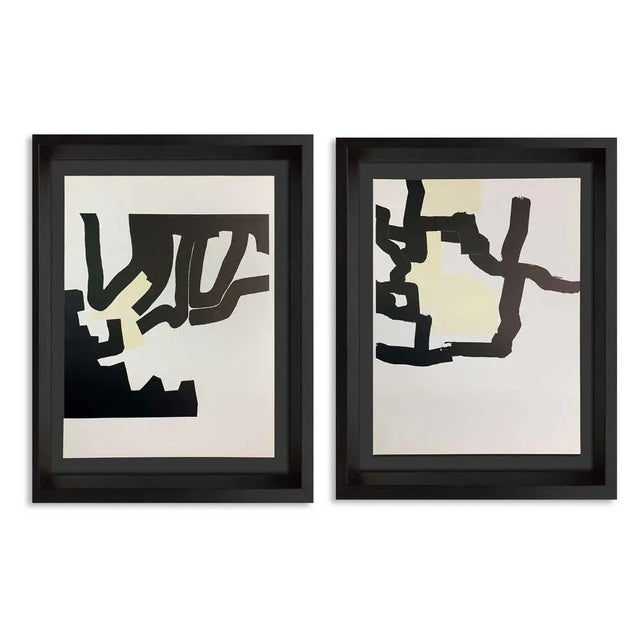 1970s 1970s Vintage Eduardo Chillida Original Lithograph Prints - A Pair For Sale - Image 5 of 5