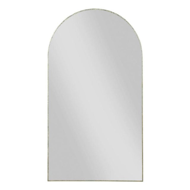 Transitional Triumph Mirror in Silver For Sale - Image 3 of 3
