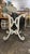 Vintage Cast Aluminum Curlicue Patio Dining Table Base For Sale In Tampa - Image 6 of 9
