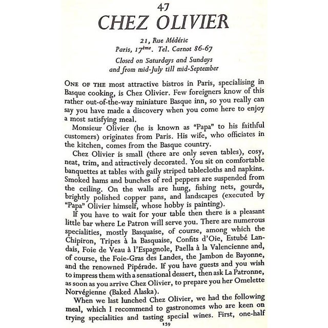 "Paris Bistro Cookery & the Art of Simple French Cookery" 1967 Watt, Alexander For Sale - Image 11 of 12