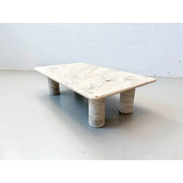 Travertine Coffee Table by Angelo Mangiarotti for Up & Up, Italy, 1970s For Sale - Image 14 of 17