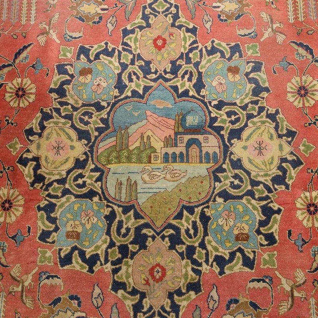 Tabriz Rug in Wool For Sale - Image 4 of 10