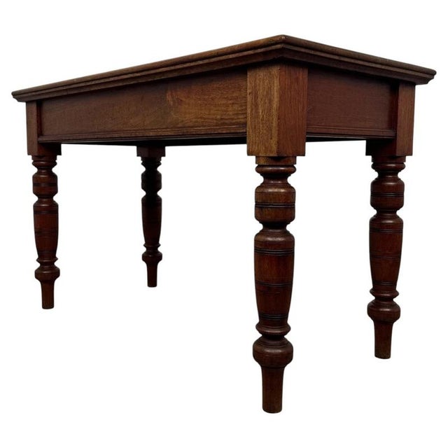 2000 - 2009 Antique Early 20th Century English Oak Side Table For Sale - Image 5 of 10