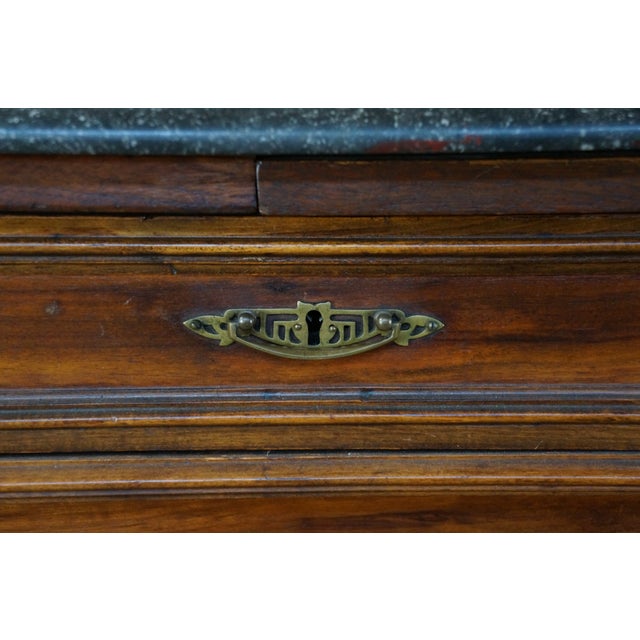 Antique 19th C. French Renaissance Revival Carved Walnut Buffet Hutch Cupboard For Sale - Image 15 of 18