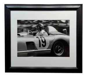 Jesse Alexander 1955 Juan Manuel Fangio at Le Mans - Silver Gelatin Photograph