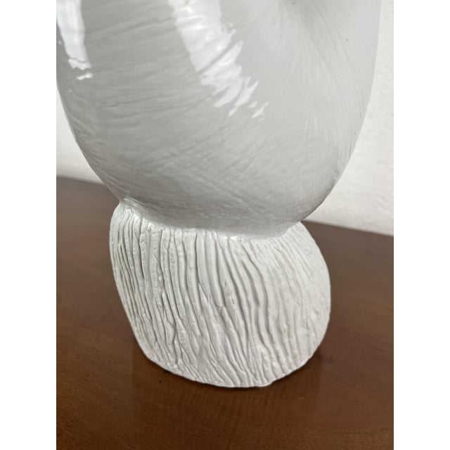 White Ceramic Thinking Woman Sculpture, 1960s For Sale - Image 8 of 9