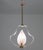 Glass 1950s Mid Century Modern Pink Leaf Murano Glass Chandelier by Barovier E Toso For Sale - Image 7 of 16