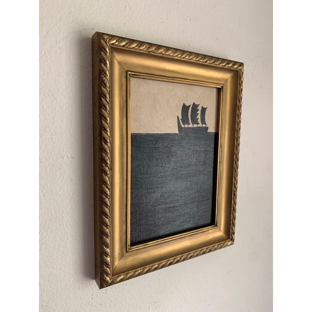 Traditional Contemporary Impressionist Style Seascape Painting on Canvas, Framed For Sale - Image 3 of 4