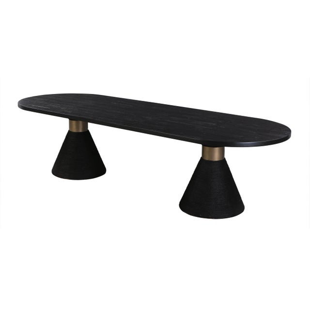 Rishi Black Rope Oval Table For Sale - Image 12 of 12