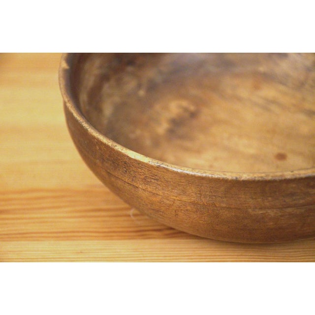 Swedish Handcarved Birchwood Bowl For Sale - Image 12 of 15
