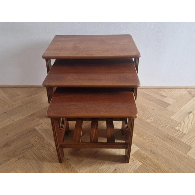 Teak Nesting Tables, Denmark, 1970s, Set of 3 For Sale - Image 4 of 18