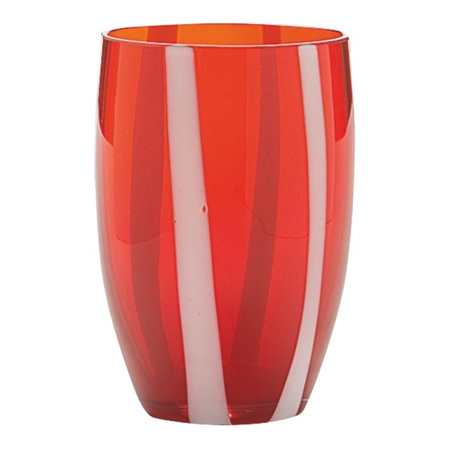Gessato Tumbler (Set of 2) - Red For Sale