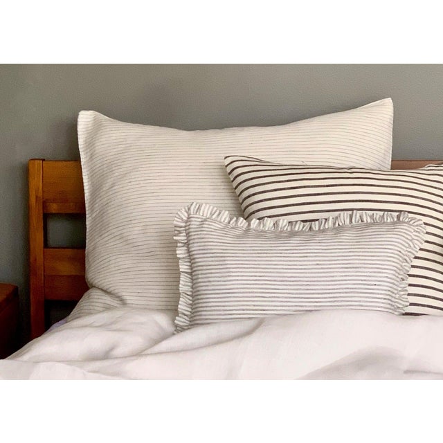 Establish a classic, coastal statement with the Crawford Stripe collection by Modern Plum Home. This premium 100% linen is...
