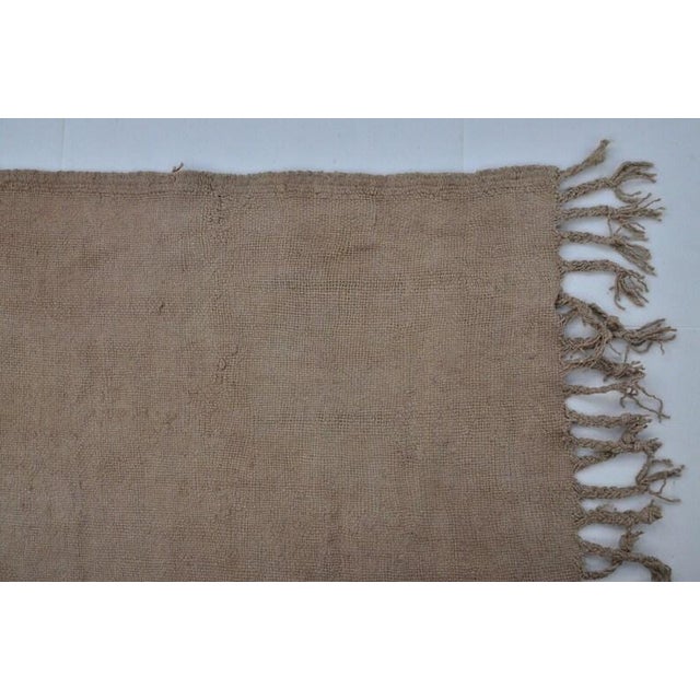 Vintage Minimalist Hemp Runner For Sale - Image 9 of 10