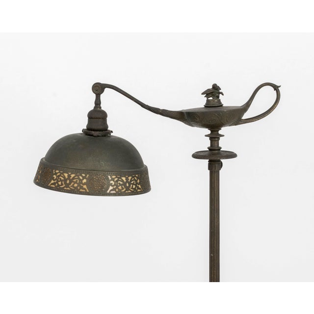 Metal Tiffany Studios Aladdin Floor Lamp, Circa 1910 For Sale - Image 7 of 13