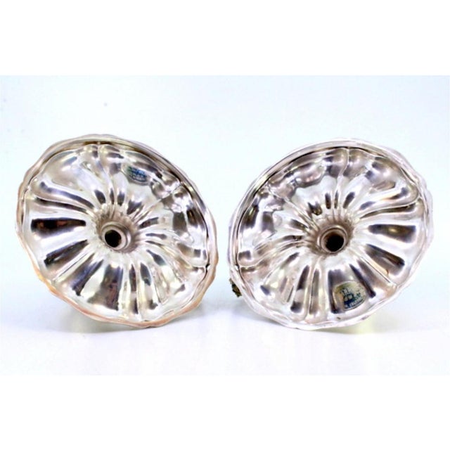 Gummed Silver Paddles with Raised Friezes and Applications, Set of 2 For Sale - Image 3 of 9